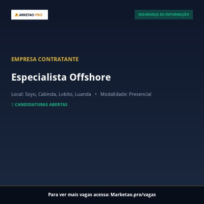 Especialista Offshore
