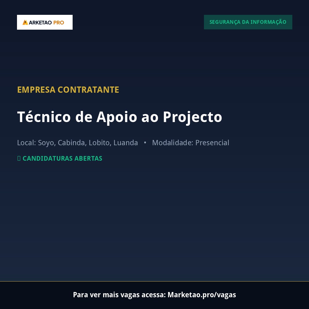 Técnico de Apoio ao Projecto