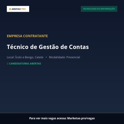 Técnico de Gestão de Contas