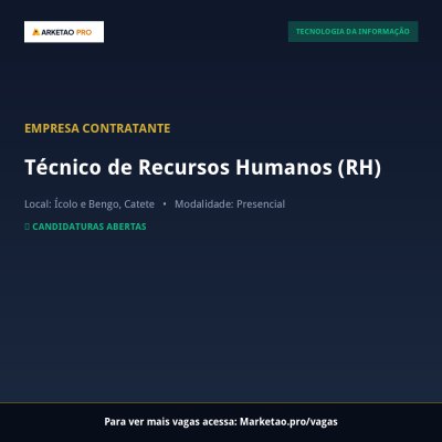 Técnico de Recursos Humanos (RH)