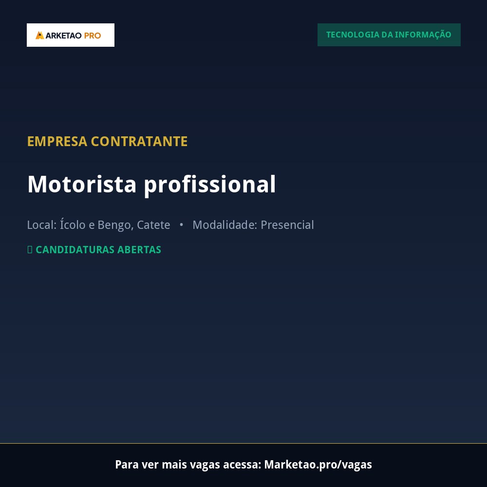 Motorista profissional