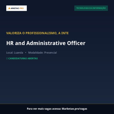 HR and Administrative Officer