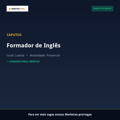 Formador de Inglês