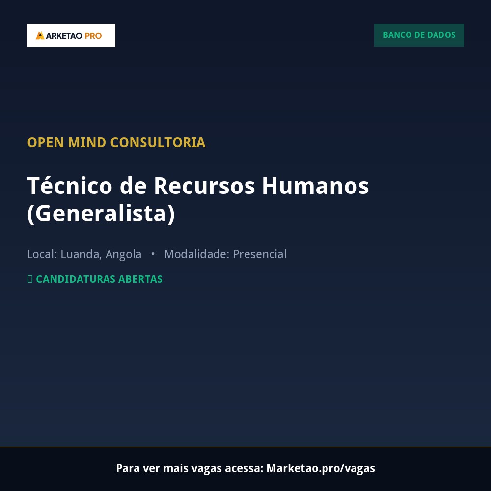 Técnico de Recursos Humanos (Generalista)