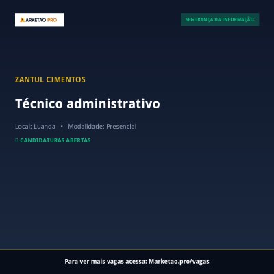Técnico administrativo