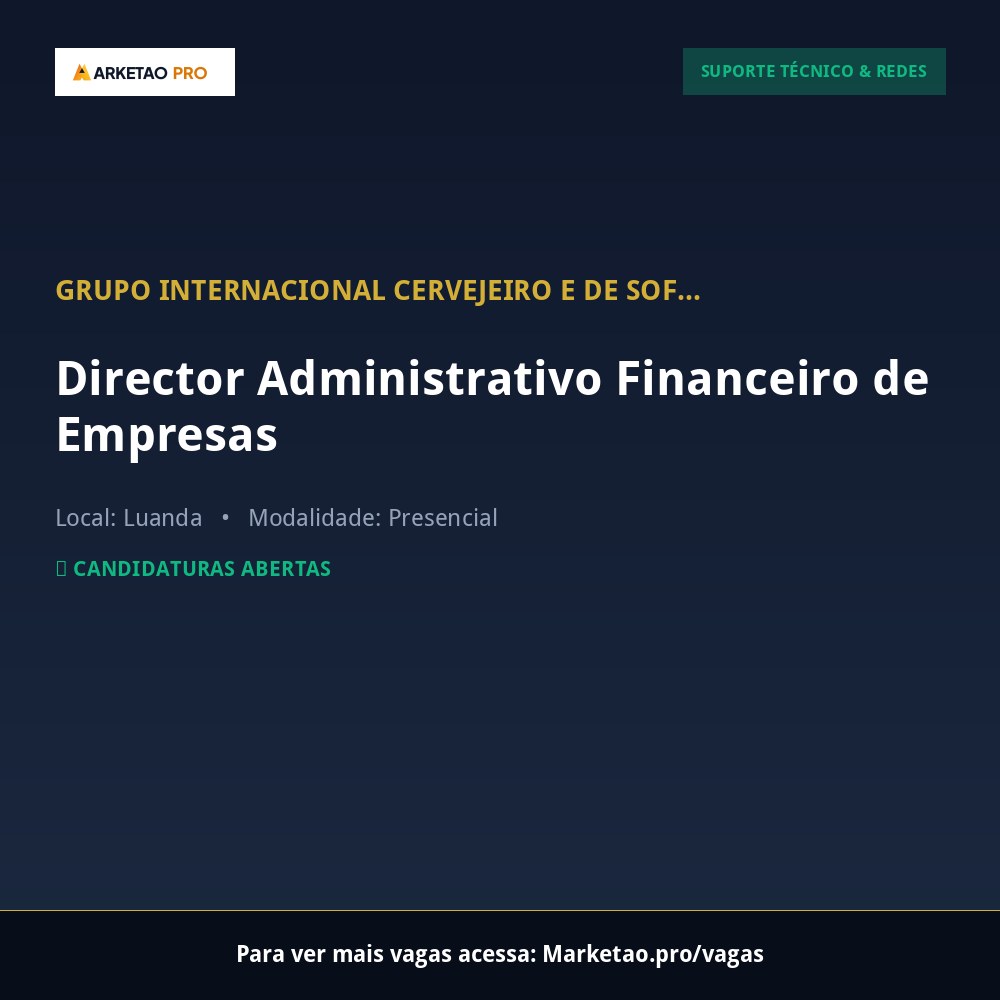Director Administrativo Financeiro de Empresas