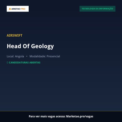 Head Of Geology