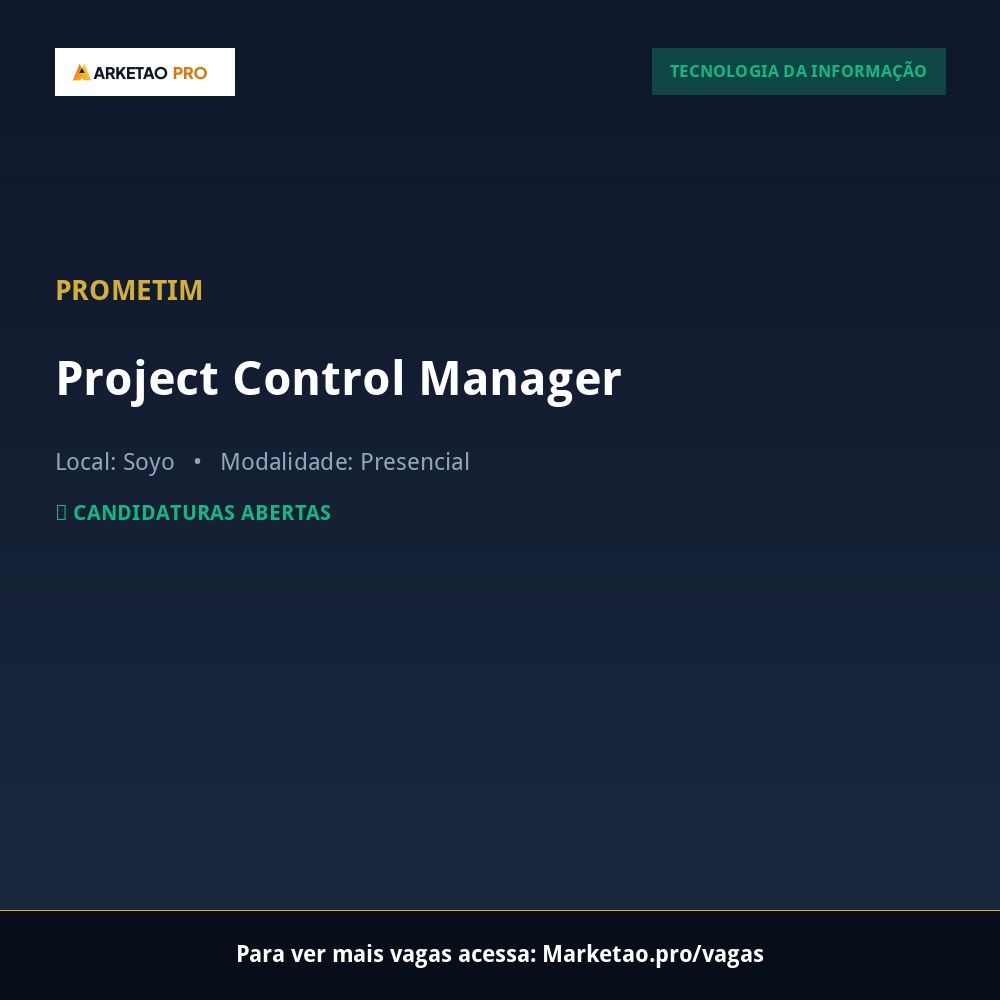 Project Control Manager
