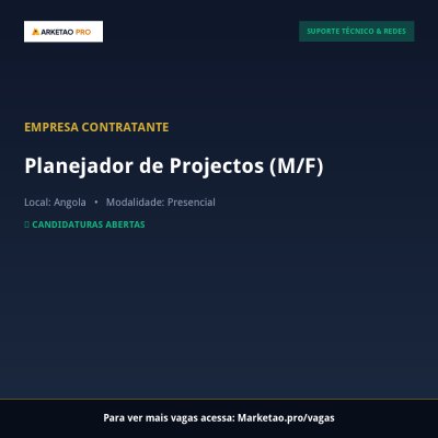 Planejador de Projectos (M/F)