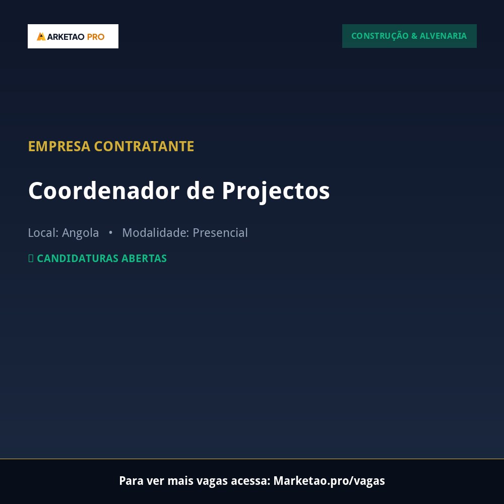 Coordenador de Projectos