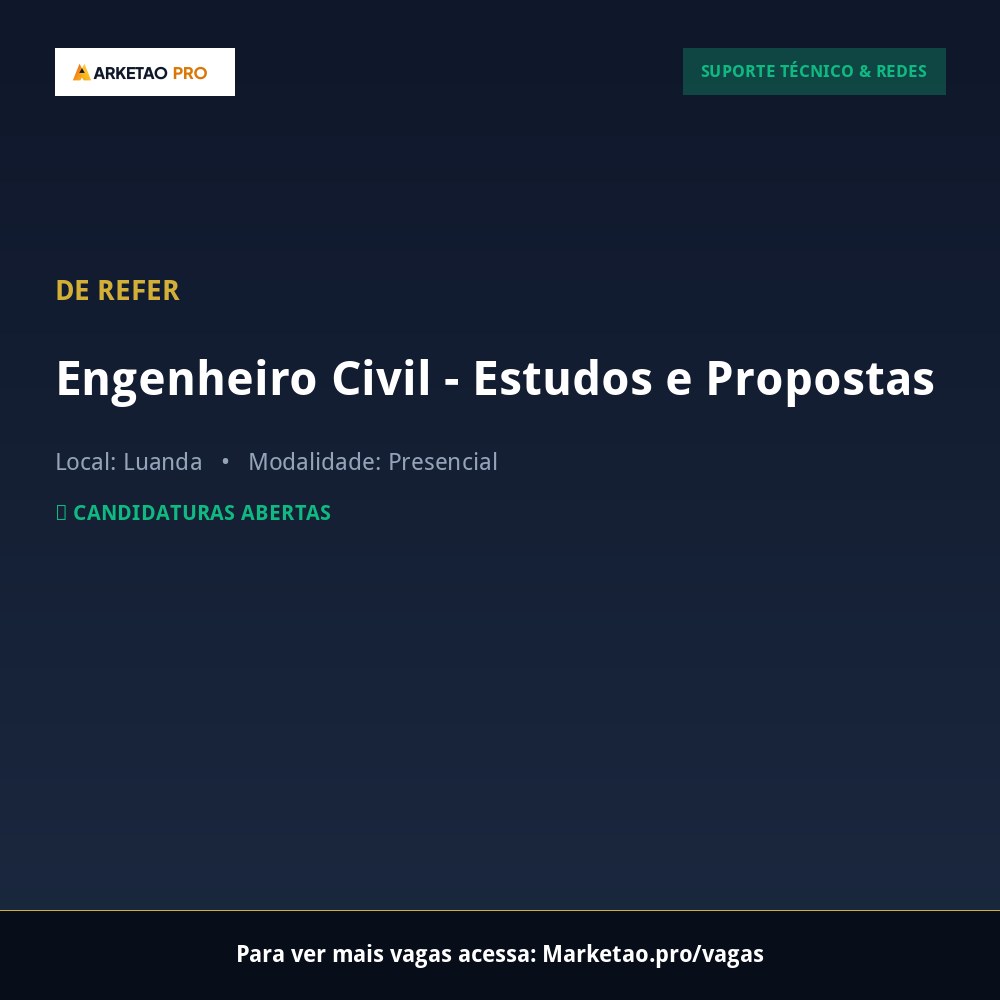 Engenheiro Civil - Estudos e Propostas