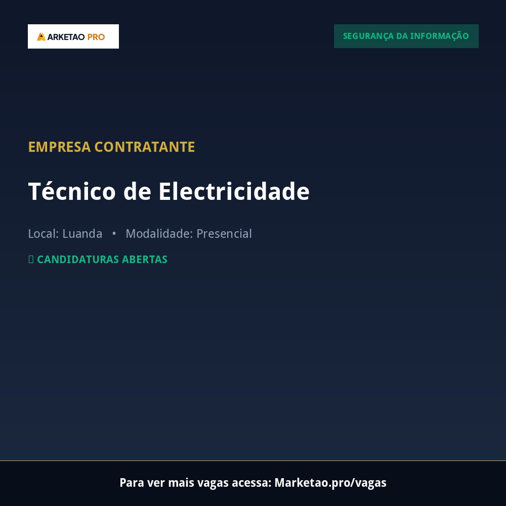 Técnico de Electricidade